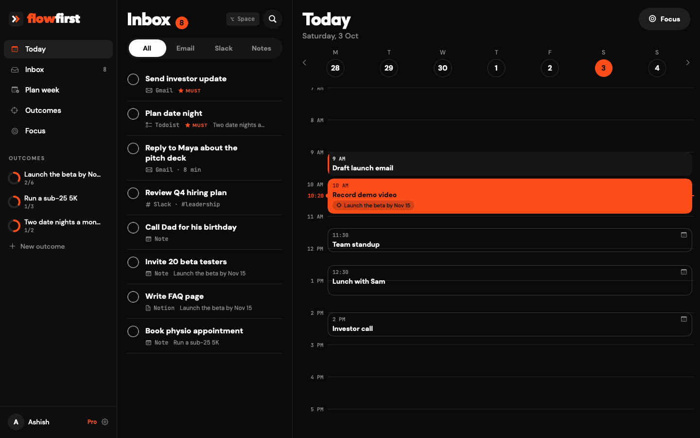 FlowFirst Today on Mac
